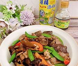 甜豆炒肉片的做法