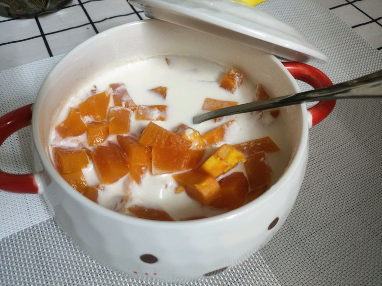 木瓜牛奶的做法