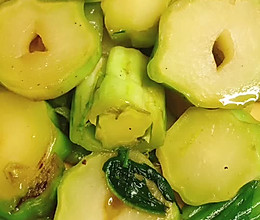 温州家常菜清炒菜梗的做法