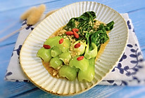 #一道菜表白豆果美食#蒜蓉小白菜的做法