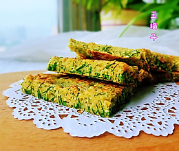 #母亲节，给妈妈做道菜#茴香鸡蛋饼的做法