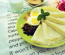 蛋香煎饼#急速早餐#的做法