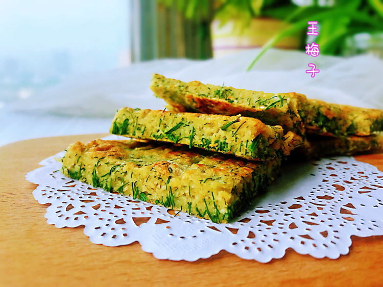 茴香鸡蛋饼的做法