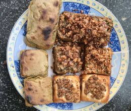 香菇烤塔，果仁烤塔，抹茶烤塔的做法