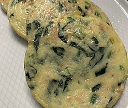 菠菜吞拿鱼鸡蛋饼的做法