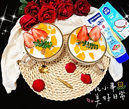 椰冻芋圆芒果牛奶甜品㊙️的做法