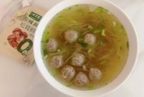 减脂汤！牛肉丸萝卜丝汤的做法