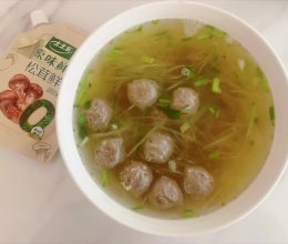 减脂汤！牛肉丸萝卜丝汤的做法