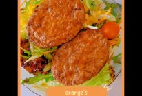 #大喜大欢喜烧烤店#烤肉酱牛肉饼沙拉–减脂餐的做法