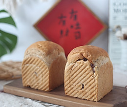 #硬核菜谱制作人#黑米面蜜豆吐司的做法