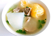 白菜豆腐泡清汤羊肉锅鲜美好喝的做法