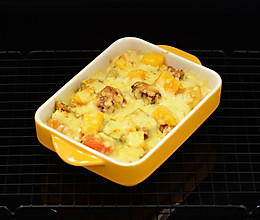 玛莎拉咖喱牛腩芒果焗饭的做法