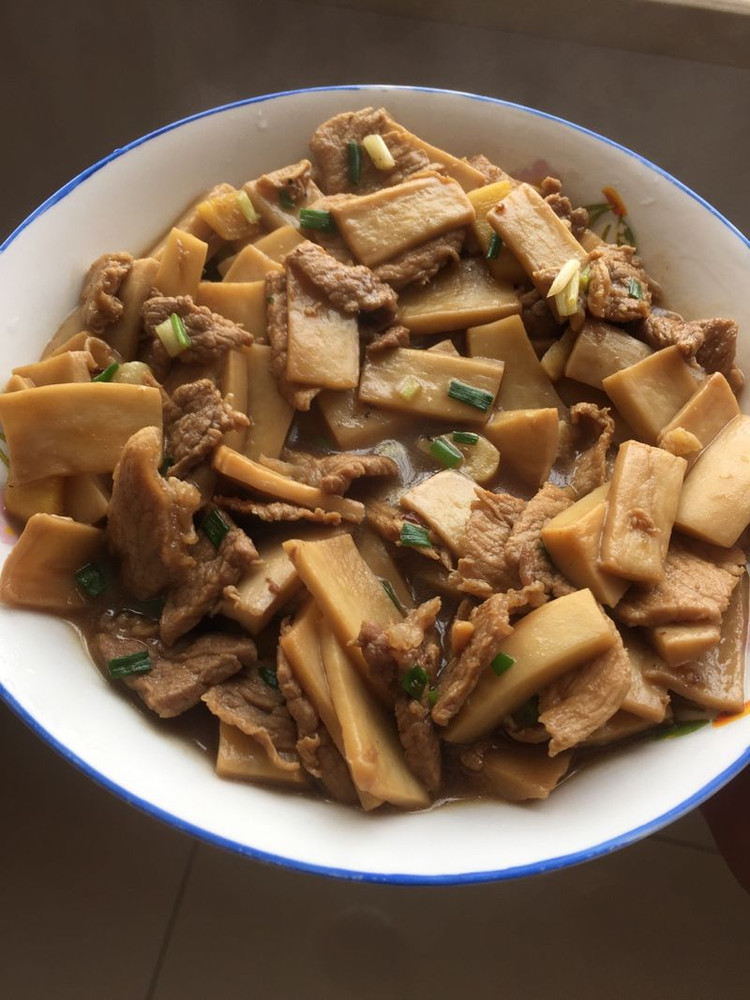 杏鲍菇肉片的做法