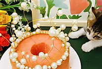 #带着美食出去浪#红曲戚风（6寸）的做法
