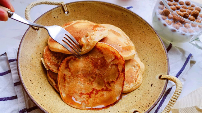 #向往的生活 就是外婆乡#想瘦星人的无糖全麦松饼的做法