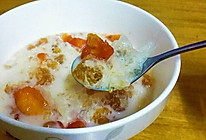 木瓜牛奶桃胶的做法