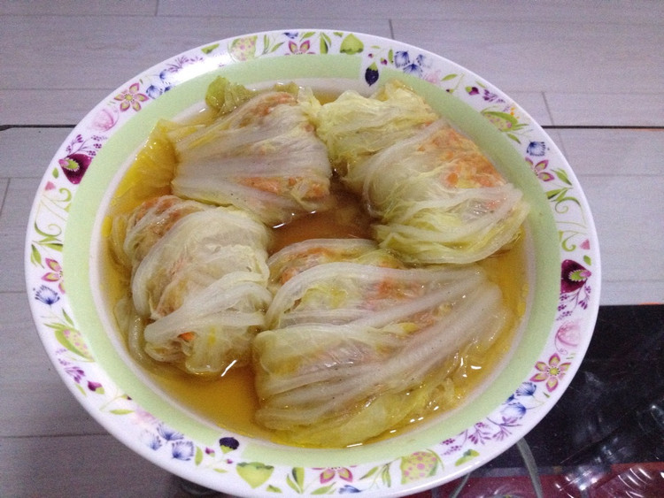 白菜包肉的做法