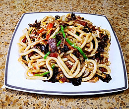 #憋在家里吃什么#什锦炒乌冬面的做法