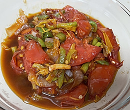 #刘畊宏女孩减脂饮食#番茄黄花菜炒辣椒的做法