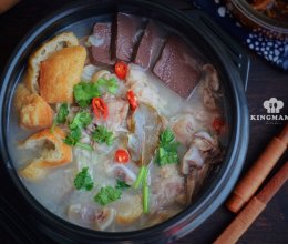 #人人能开小吃店#清炖羊肉汤，汤白味鲜一锅不够喝的做法