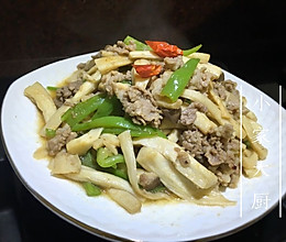 杏鲍菇炒肉末的做法