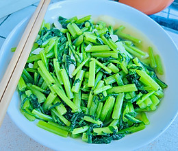 健康时蔬｜清炒茼蒿（鱼露汁版）的做法