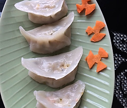 好吃又好看的水晶芹菜玉米饺子的做法