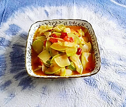 西葫芦炒番茄#樱花味道#的做法