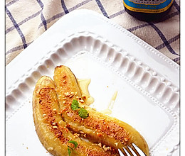 橄露Gallo经典特级初榨橄榄油试用之蜂蜜煎香蕉的做法