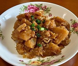 五花肉丁焖柚子皮5（可替换成白萝卜，冬瓜，豆腐）的做法