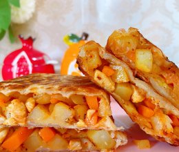 土豆盒子（手抓饼新吃法）的做法