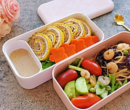 甘蓝意面+吉事卷减脂便当#monbento为减脂季撑腰#的做法