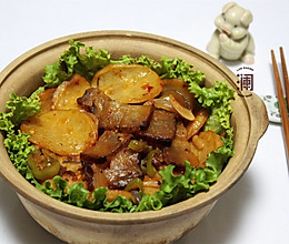 干锅腊肉土豆片#德国MIJI爱心菜#的做法