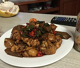 魔芋鸡块的做法