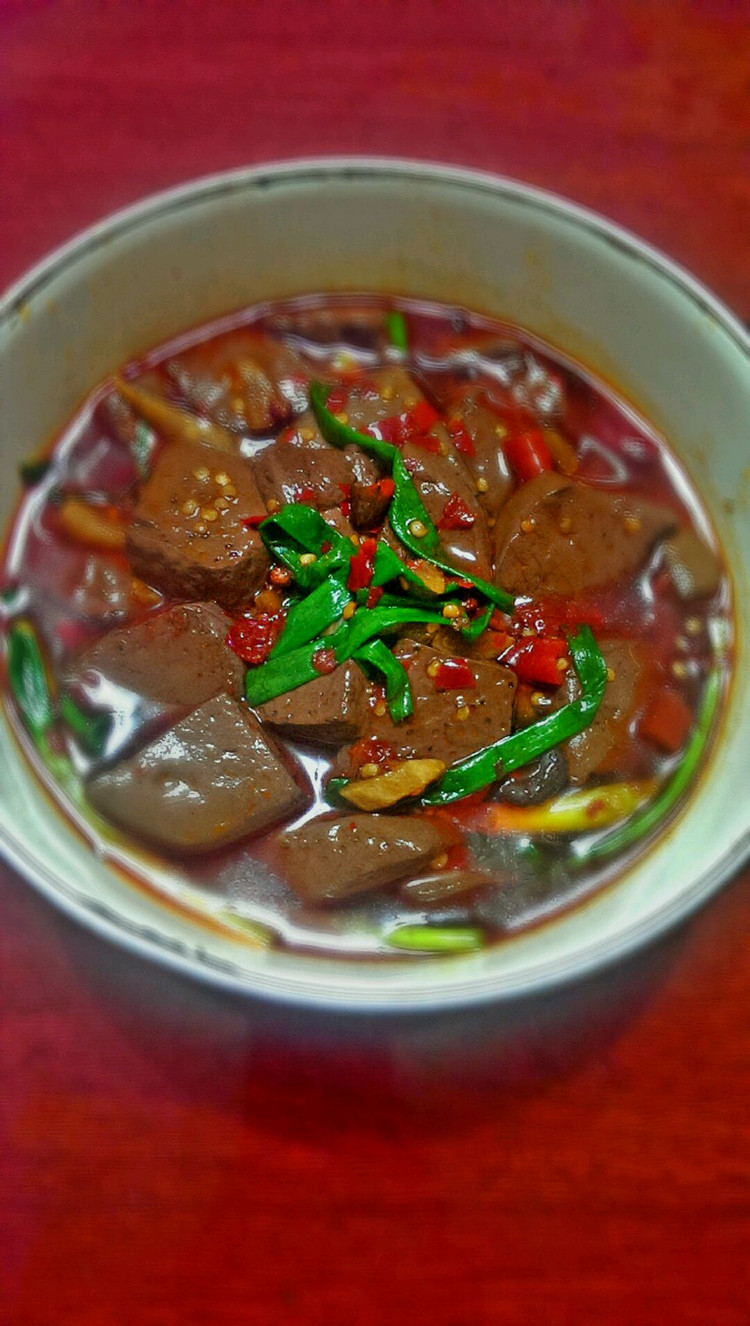 泡椒鸭血的做法