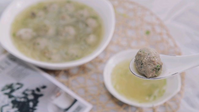 过年爽汤-香菜羊肉丸子萝卜丝汤的做法
