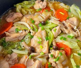 无水蔬菜鸡肉锅的做法