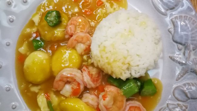 虾仁豆腐盖浇饭的做法