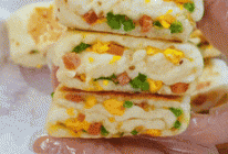 【宝宝辅食】青椒火腿发面饼的做法