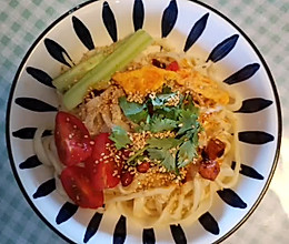 捞汁豆面#夏日餐桌降温企划#的做法