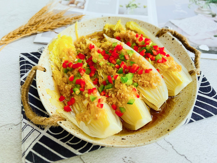 蒜蓉粉丝娃娃菜的做法