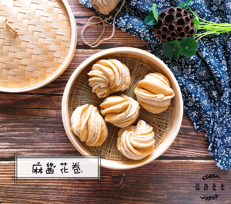 麻酱花卷的做法