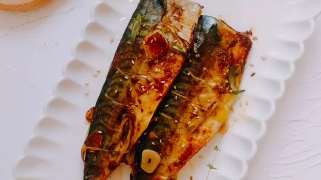 香烤青花鱼的做法