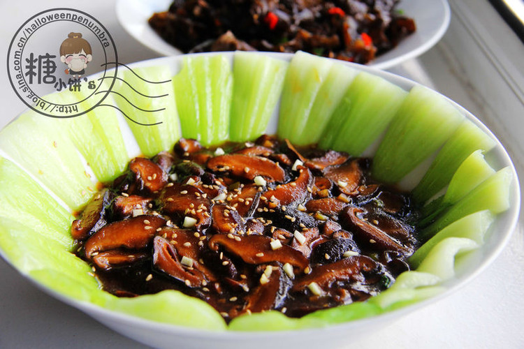 小清新【蚝油香菇油菜】的做法