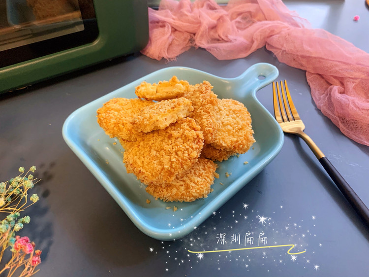 自制无油健康的麦乐鸡块的做法