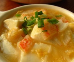【家常菜】蟹黄豆腐的做法