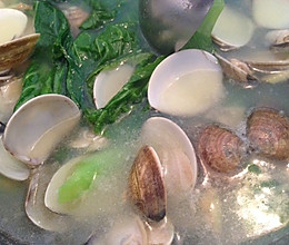 车螺芥菜汤的做法