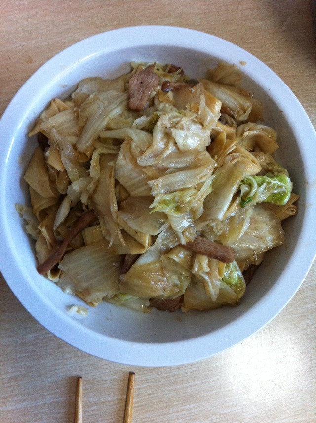 大白菜炒干豆腐的做法