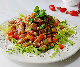 菊苣椒椒蒜香肉的做法