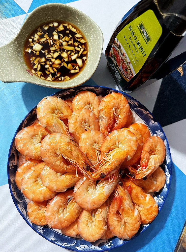 捞汁#白灼明虾的做法